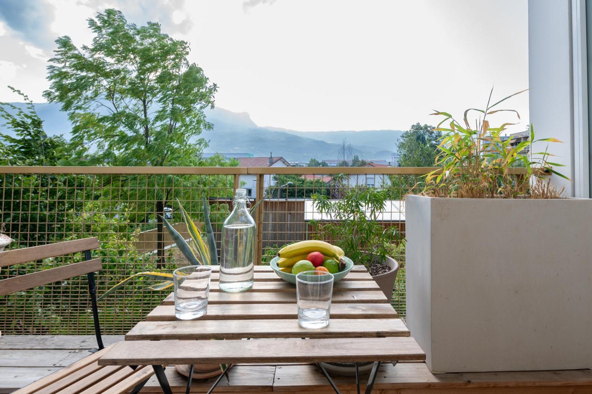 Calme Et Verdure: Vue Montagne - Terrasse - Wifi Гренобль Экстерьер фото